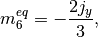 $$
  m_6^{eq} = -\frac{2 j_y}{3}, \\
$$