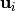\mathbf{u}_i